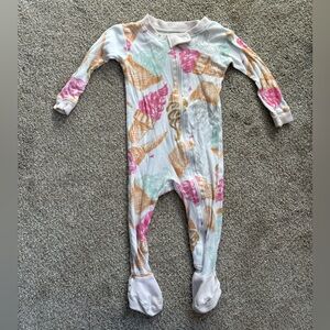 Burt’s bees baby zipper footie pajamas